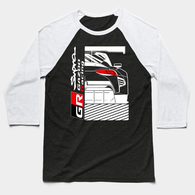 Supra GR Gazoo Racing Baseball T-Shirt by gaplexio